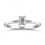 Solitaire ring 18K white gold with diamonds 0.25ct, VVS2, F from IGL  da4323 ENGAGEMENT RINGS Κοσμηματα - chrilia.gr