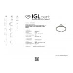 Solitaire ring 18K white gold with diamonds 0.25ct, VVS2, F from IGL  da4323 ENGAGEMENT RINGS Κοσμηματα - chrilia.gr