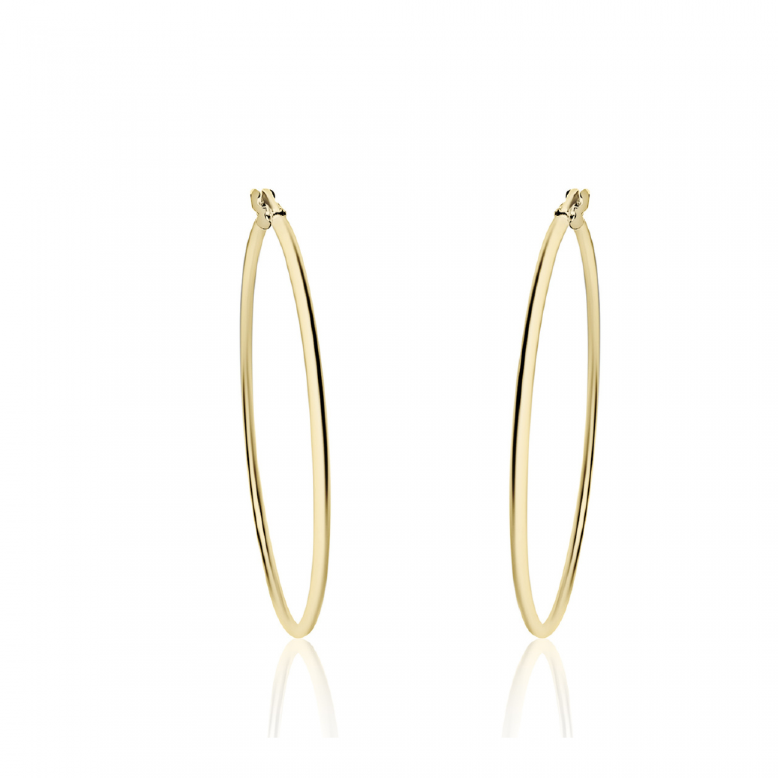 Hoop earrings K14 gold, sk3817 EARRINGS Κοσμηματα - chrilia.gr