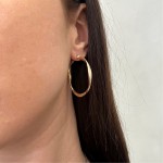 Hoop earrings K14 gold, sk3816 EARRINGS Κοσμηματα - chrilia.gr