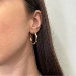 Hoop earrings K14 gold, sk4097 EARRINGS Κοσμηματα - chrilia.gr