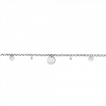 Bracelet with cycles, Κ14 white gold with diamonds 0.04ct, VS2, H, br2147 BRACELETS Κοσμηματα - chrilia.gr