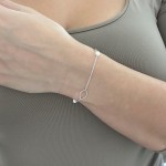 Bracelet, Κ14 white gold with pearls, H br2151 BRACELETS Κοσμηματα - chrilia.gr