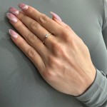 Solitaire ring 14K gold with zircon, da4263 ENGAGEMENT RINGS Κοσμηματα - chrilia.gr