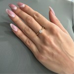 Solitaire ring 14K gold with zircon, da4264 ENGAGEMENT RINGS Κοσμηματα - chrilia.gr