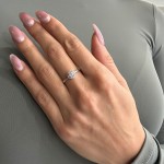 Solitaire ring 14K white gold with zircon, da4251 ENGAGEMENT RINGS Κοσμηματα - chrilia.gr