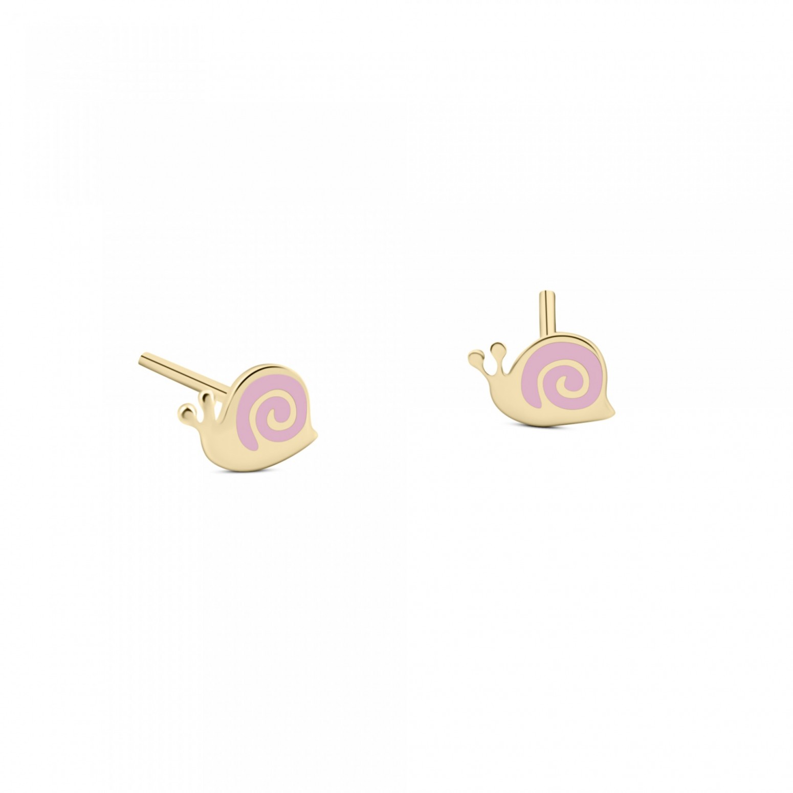  Cockle baby earrings K9 gold with enamel, ps0155 EARRINGS Κοσμηματα - chrilia.gr