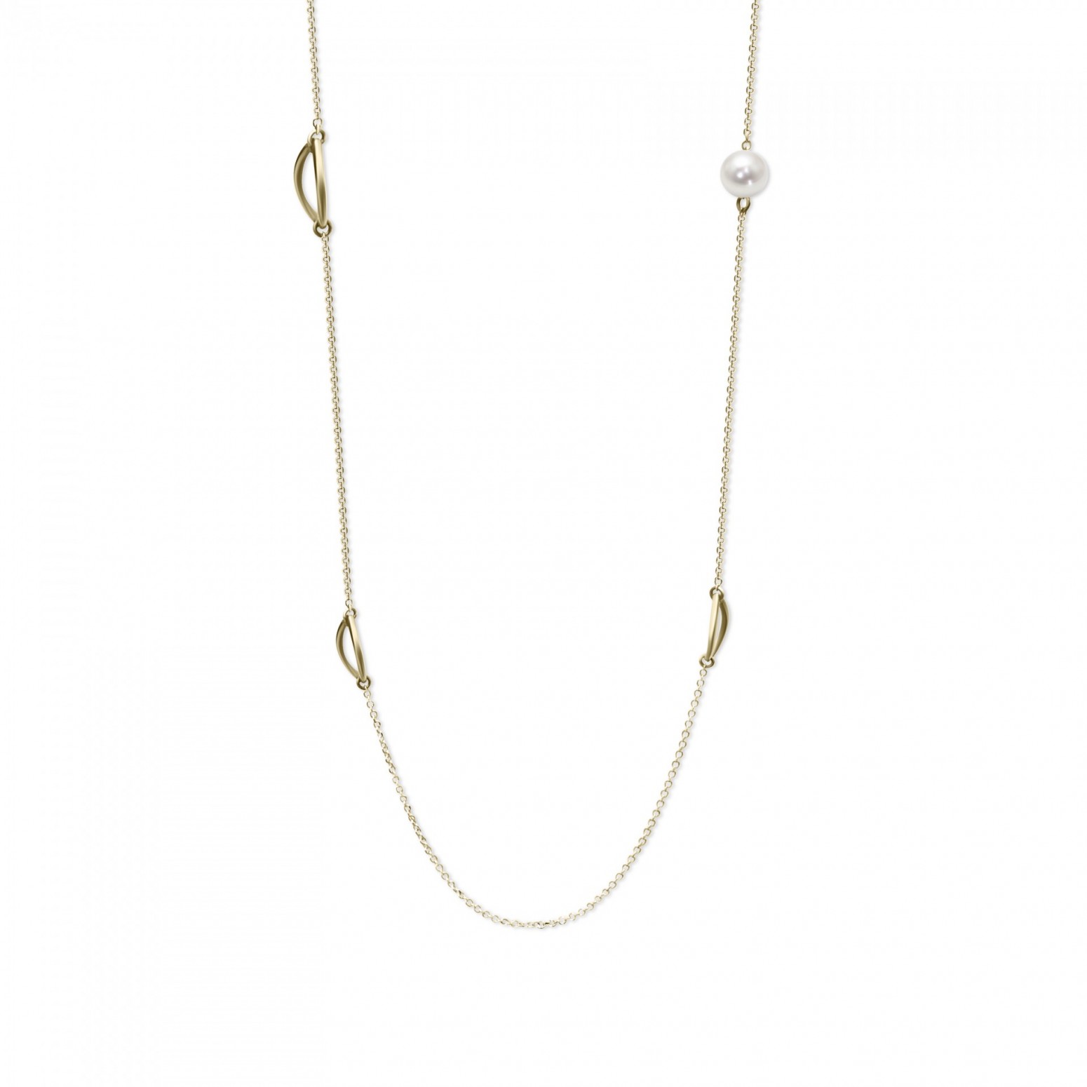 Νecklace, Κ14 gold with pearl, ko4996 NECKLACES Κοσμηματα - chrilia.gr