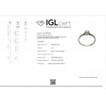 Solitaire ring 18K white gold with diamond 0.20ct, VS2, E from IGL da3519 ENGAGEMENT RINGS Κοσμηματα - chrilia.gr