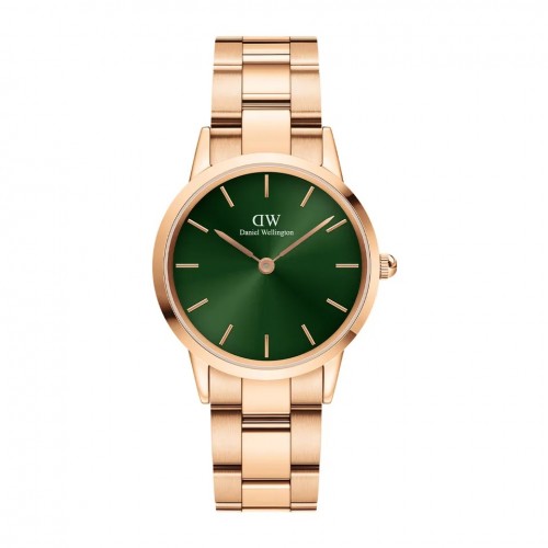 Daniel Wellington Iconic Link Emerald Pink/Green 32mm DW00100420, ac1268 GIFTS Κοσμηματα - chrilia.gr