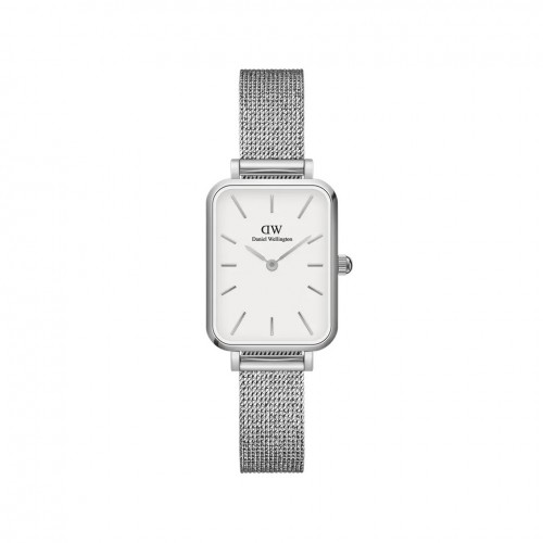 Daniel Wellington Quadro Pressed Sterling Silver/White 20x26mm DW00100438, ac1290 GIFTS Κοσμηματα - chrilia.gr