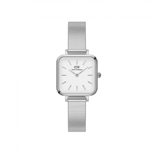 Daniel Wellington Quadro Studio Silver/White 22x22mm DW00100521, ac1411 GIFTS Κοσμηματα - chrilia.gr