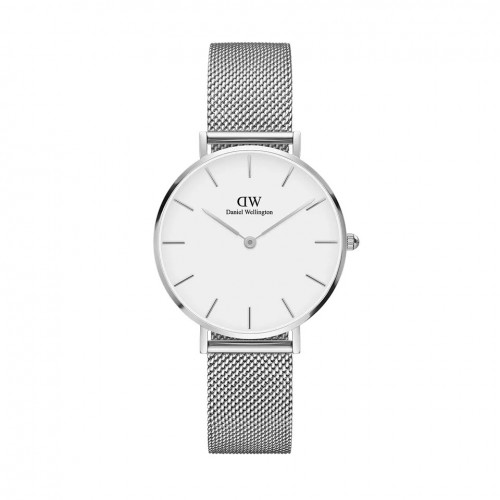 Daniel Wellington Petite Sterling Silver/White 32mm DW00100164, ac0557 GIFTS Κοσμηματα - chrilia.gr