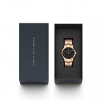 Daniel Wellington Iconic Link Pink/Black 36mm DW00100210, ac1018 LUXURY GIFTS Κοσμηματα - chrilia.gr