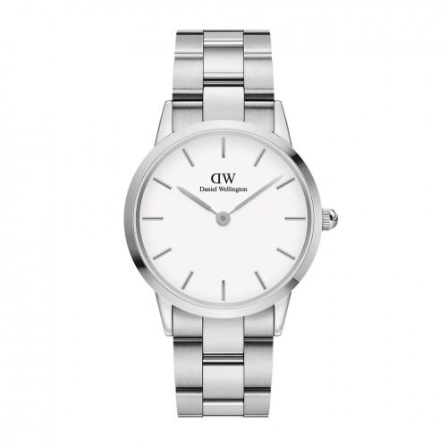 Daniel Wellington Iconic Link Silver/White 36mm DW00100203, ac1021 GIFTS Κοσμηματα - chrilia.gr