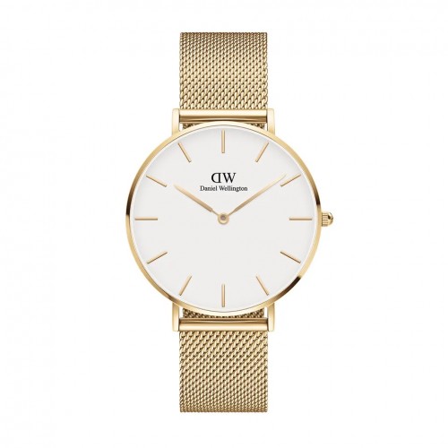 Daniel Wellington Petite Evergold Yellow/White 36mm DW00100346, ac1060 LUXURY GIFTS Κοσμηματα - chrilia.gr