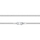 Gourmet chain Κ14 white gold 45cm, al0116