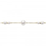 Bracelet Κ14 gold with pearls, H br1963 BRACELETS Κοσμηματα - chrilia.gr