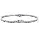 Tennis bracelet,14K white gold with zircon, br1653