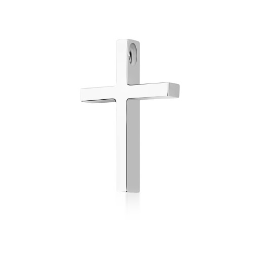 Βαπτιστικός σταυρός Κ14 λευκόχρυσο st3916 ΣΤΑΥΡΟΙ Κοσμηματα - chrilia.gr