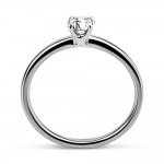 Solitaire ring 18K white gold with diamond 0.29ct, VVS2, F από το GIA da3765 ENGAGEMENT RINGS Κοσμηματα - chrilia.gr