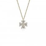 Cross neclace with chain, Κ18 white gold with diamonds 0.33ct, VS1, G, ko5447 NECKLACES Κοσμηματα - chrilia.gr