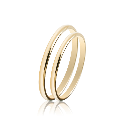 Maschio Femmina wedding rings in yellow gold, K9, pair da4021 WEDDING RINGS Κοσμηματα - chrilia.gr