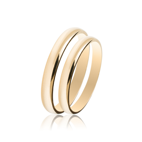 Maschio Femmina wedding rings in yellow gold, K9, pair da4023 WEDDING RINGS Κοσμηματα - chrilia.gr