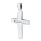 Baptism cross K14 white gold with zircon st3424