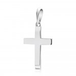 Baptism cross K14 white gold st3554 CROSSES Κοσμηματα - chrilia.gr