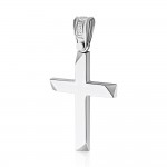 Baptism cross K14 white gold st3820 CROSSES Κοσμηματα - chrilia.gr