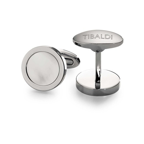 Tibaldi cufflinks, mother of pearl CF-RNDMOP, mk0225 GIFTS Κοσμηματα - chrilia.gr