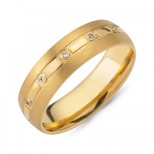 Chrilia wedding rings in yellow gold, K14, pair da2774 WEDDING RINGS Κοσμηματα - chrilia.gr