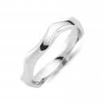 Chrilia wedding rings in white gold, K14, pair da2802 WEDDING RINGS Κοσμηματα - chrilia.gr